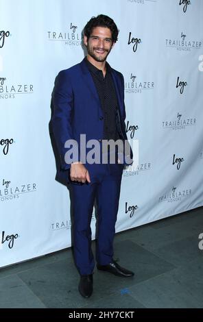 Tyler Posey participant au salon logo « Trailblazer Honors » 2015 qui s'est tenu à la cathédrale Saint-Jean-le-Divin le 25 juin 2015 à Los Angeles, aux États-Unis. Banque D'Images