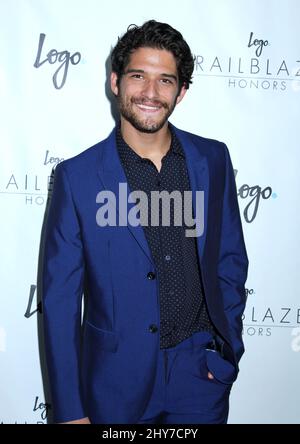 Tyler Posey participant au salon logo « Trailblazer Honors » 2015 qui s'est tenu à la cathédrale Saint-Jean-le-Divin le 25 juin 2015 à Los Angeles, aux États-Unis. Banque D'Images