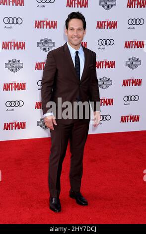 Paul Rudd participe à la première mondiale 'Ant-Man' au Dolby Theatre de Los Angeles, aux États-Unis. Banque D'Images