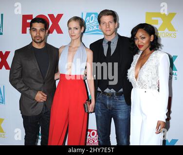 Wilmer Valderrama, Laura Regan, Stark Sands et Meagan Good assistent au 20th Century Fox, FOX Broadcasting, FX at 20th Home Entertainment et Fox International Channels Party pour célébrer le Comic con 2015 à l'hôtel Andaz à San Diego, Etats-Unis. Banque D'Images