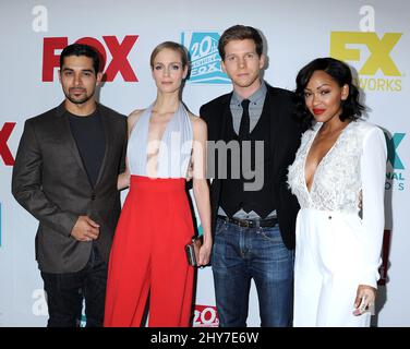 Wilmer Valderrama, Laura Regan, Stark Sands et Meagan Good assistent au 20th Century Fox, FOX Broadcasting, FX at 20th Home Entertainment et Fox International Channels Party pour célébrer le Comic con 2015 à l'hôtel Andaz à San Diego, Etats-Unis. Banque D'Images