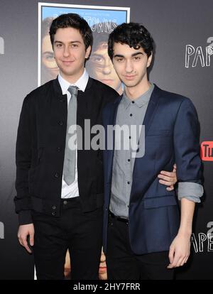 NAT Wolff, Alex Wolff participe aux questions-Réponses « Paper Towns » organisées par YouTube Space LA Banque D'Images