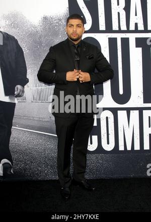 O'Shea Jackson Jr., OMG en présence de la première de 'Shaight Outta Compton' à Los Angeles Banque D'Images