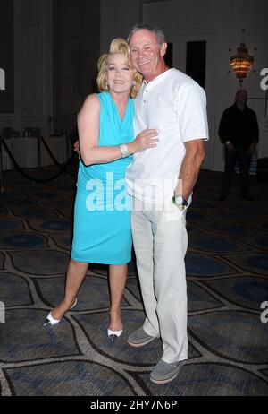 Melody Thomas Scott et Tristan Rogers participant à l'événement du Fan Club « The Young and the Restless » Banque D'Images