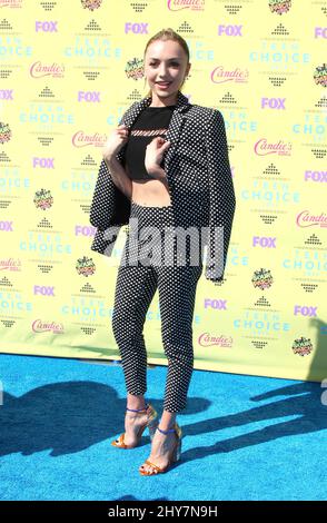 Liste Peyton arrivée pour les prix Teen Choice au Centre Galen le dimanche 16 août 2015, à Los Angeles. Banque D'Images