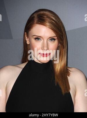 Bryce Dallas Howard assister au Gala de la soirée d'ouverture 2015/16 de LA Philharmonic : la Brilliance de Beethoven tenue à la salle de concert Walt Disney à Los Angeles, États-Unis. Banque D'Images