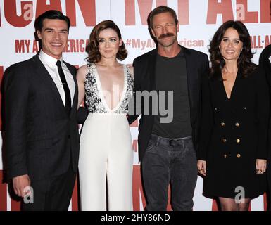 Finn Wittrock, Sarah Bolger, Aaron Eckhart, Robin Tunney 'My All American' première tenue au Pacific Theatre at the Grove Banque D'Images