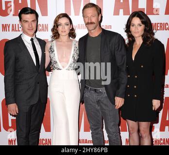 Finn Wittrock, Sarah Bolger, Aaron Eckhart, Robin Tunney 'My All American' première tenue au Pacific Theatre at the Grove Banque D'Images
