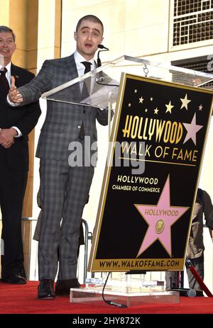 Daniel Radcliffe Hollywood Walk of Fame cérémonie des étoiles Banque D'Images