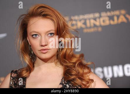 Jacqueline Emerson 'The Hunger Games: Mocking Jay - part 2' première tenue à Los Angeles au Microsoft Theatre. Banque D'Images