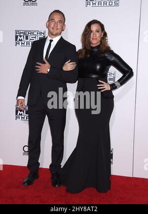 Alanis Morissette, Mario Treadway 'Souleye' 2015 American Music Awards au Microsoft Theatre Banque D'Images