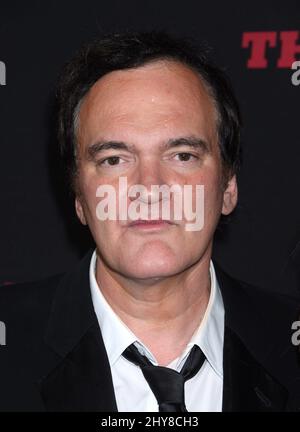 Quentin Tarantino assisté à la première mondiale du hateful huit, à Los Angeles, Californie. Banque D'Images