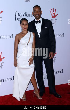 Jada Pinkett Smith et Will Smith assistent au bal annuel de 2nd à Santa Monica Banque D'Images