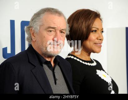 Robert de Niro et Grace Hightower assistent à la première de Joy à New York Banque D'Images