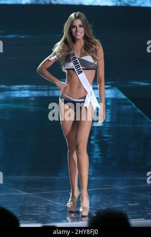 Miss Colombie, Ariadna Gutierrez Arevalo participe au concours préliminaire de Miss Universe, Planet Hollywood Resort & Casino Banque D'Images