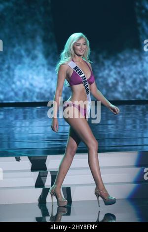 Miss Nouvelle-Zélande, Samantha McClung participe au concours préliminaire de Miss Universe, Planet Hollywood Resort & Casino Banque D'Images