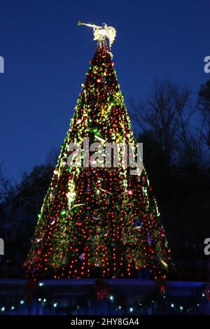 Ambiance Smoky Mountain Christmas à Dollywood 19 décembre 2015 Pigeon Forge, TN. Banque D'Images