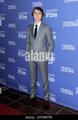 Paul Dano participant au Prix Virtuoso du Festival International du film de Santa Barbara 31st, au Arlington Theatre en Californie. Banque D'Images