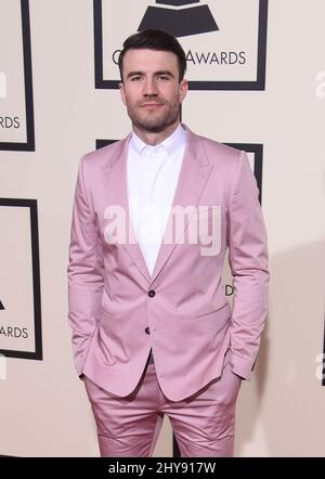 Sam Hunt arrive aux Grammy Awards annuels 58th qui se tiennent au Staples Center, Los Angeles Banque D'Images