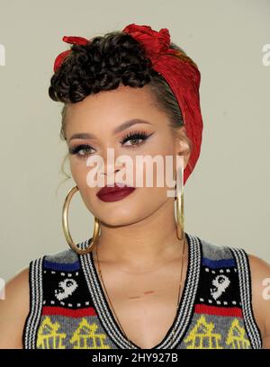 Andra Day assister à la collection Marc Jacobs automne 2016 tenue pendant la New York Fashion week les spectacles à l'Armory 64th Street Banque D'Images