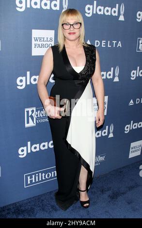 Patricia Arquette participant aux prix annuels de médias GLAAD 27th qui se tiennent à l'hôtel Beverly Hilton Banque D'Images