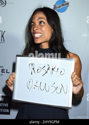 Rosario Dawson assiste à la Creative Coalition organise la troisième édition annuelle de « la nuit avant » des bénéfices célébrant les arts en Amérique qui se tient à STK Washington D.C. Banque D'Images