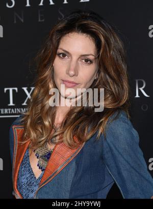 Dawn Olivieri participe à la première de l'État libre de Jones à Los Angeles. Banque D'Images