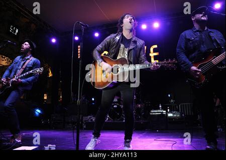 Tom Higgenson de Plain White T, la série de concerts d'été 2016 de The Grove, qui s'est tenue au Grove Banque D'Images