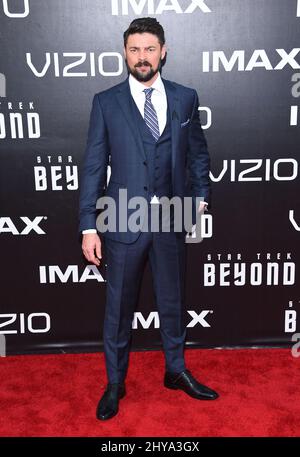 Karl Urban participe à la première mondiale de 'Star Trek Beyond' à San Diego. Banque D'Images