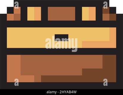 motif trésor pixellisé Illustration de Vecteur