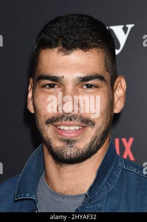 Raul Castillo arrive pour le 'Easy' Cast and Crew screening qui s'est tenu à Londres West Hollywood, Los Angeles, États-Unis. Banque D'Images