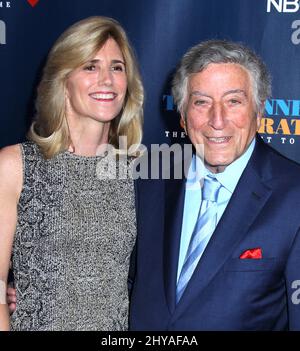 Tony Bennett et Susan Benedetto assistent à la conférence « Tony Bennett célèbre 90: The Best is Afind to Come » au radio City Music Hall le jeudi 15 septembre 2016, à New York. Banque D'Images