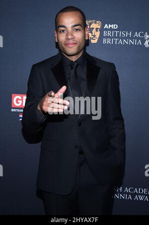 Ben 'doc Brown' Smith assistant aux Britannia Awards de l'Académie britannique, qui se tiennent au Beverly Hilton Hotel INL Los Angeles, États-Unis. Banque D'Images