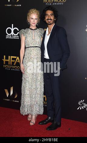 Nicole Kidman et Dev Patel assistent aux Hollywood film Awards 20th annuels à l'hôtel Beverly Hilton le dimanche 6 novembre 2016, à Beverly Hills, en Californie. Banque D'Images