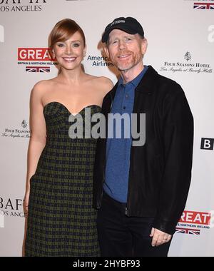 Bryce Dallas Howard et Ron Howard participant au BAFTA Tea Party 2017 à Los Angeles, Californie Banque D'Images