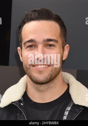 Pete Wentz participe au film Lego Batman à Los Angeles Banque D'Images