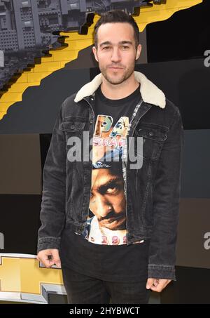 Pete Wentz participe au film Lego Batman à Los Angeles Banque D'Images