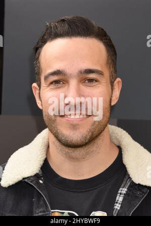 Pete Wentz participe au film Lego Batman à Los Angeles Banque D'Images
