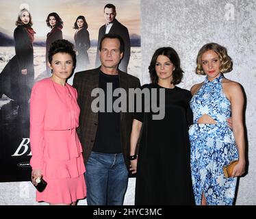 12 janvier 2011 Los Angeles, ca. Ginnifer Goodwin, Bill Paxton, Jeanne Tripplehorn et Chloe Sevigny la première de la saison 5 « Big Love » d'HBO, qui s'est tenue à la Guilde des directeurs d'Amérique Banque D'Images