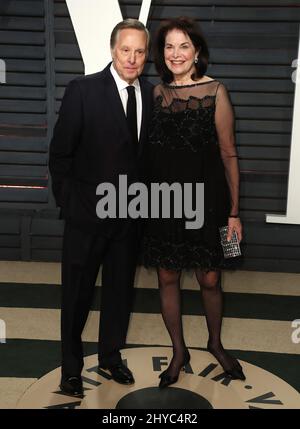 William Friedkin et Sherry Lansing arrivent à la Vanity Fair Oscar Party à Beverly Hills, Los Angeles, États-Unis. Banque D'Images