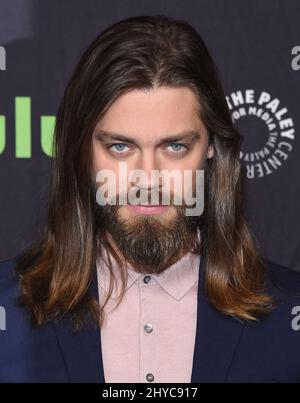 Tom Payne arrivant au PaleyFest annuel 34th de Los Angeles: The Walking Dead tenu au Dolby Theatre Banque D'Images