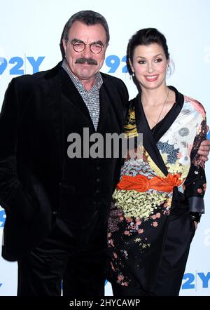 Tom Selleck et Bridget Moynahan participant à la célébration de l'épisode 150th des Blue Bloods, qui s'est tenue au 92nd Street y, à New York Banque D'Images