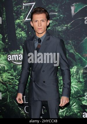 Tom Holland 'The Lost City of Z' Los Angeles Premiere a eu lieu au ArcLight Cinemas Hollywood Banque D'Images