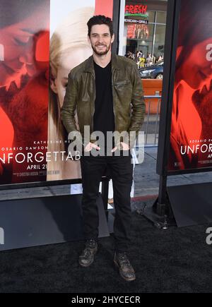 Ben Barnes participant à la première de Los Angeles d'inoubliable Banque D'Images