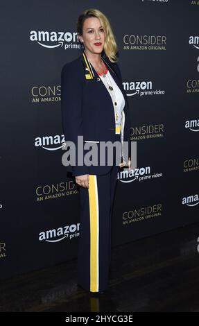 Alanis Morissette arrive à l'événement FYC pour le film « transparent » d'Amazon Video qui s'est tenu au Hollywood Athletic Club de Los Angeles, aux États-Unis Banque D'Images