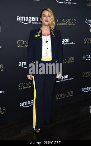 Alanis Morissette arrive à l'événement FYC pour le film « transparent » d'Amazon Video qui s'est tenu au Hollywood Athletic Club de Los Angeles, aux États-Unis Banque D'Images