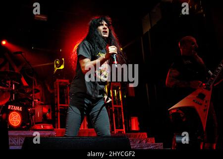 Joey Belladonna d'Anthrax se produit au festival Las rangent 2017, au centre des événements du centre-ville de Las Vegas Banque D'Images