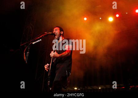 Sully Erna of Godsmack se produit au festival Las rangeous de 2017, au centre d'événements du centre-ville de Las Vegas Banque D'Images