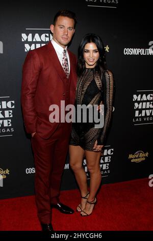 Channing Tatum, Jenna Dewan-Tatum arrive à la soirée d'ouverture de Magic Mike Las Vegas, Club Domina au Hard Rock Hotel & Casino Banque D'Images