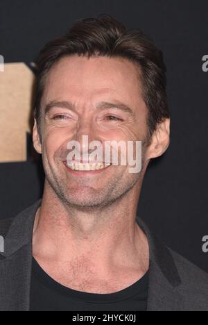 Hugh Jackman dans la salle de presse des MTV film and TV Awards 2017 qui se tiennent au Shrine Auditorium à Los Angeles, Etats-Unis Banque D'Images